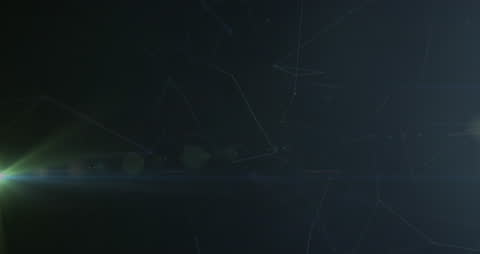 Abstract Network Connections Over Gradient Background