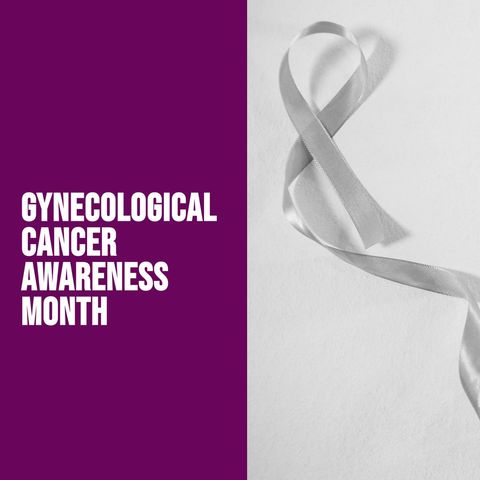 gynecological cancer awareness ribbon on purple and white background - Download Free Stock Templates Pikwizard.com