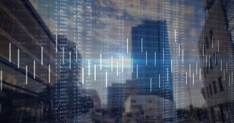 Digital Financial Data Over Cityscape Representing Global Economy - Download Free Stock Images Pikwizard.com