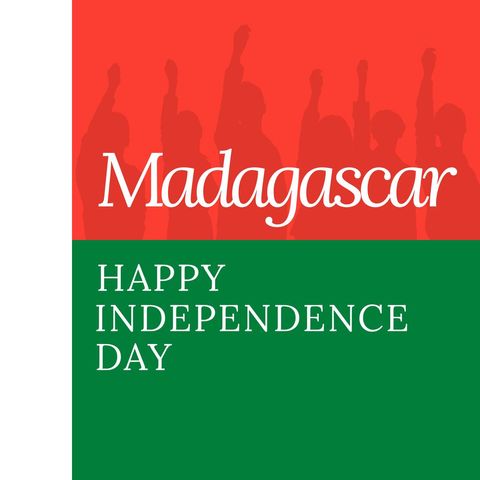 Celebrating Madagascar Independence Day with Joyful Silhouettes - Download Free Stock Templates Pikwizard.com