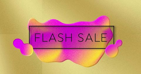 Creative Flash Sale Banner with Vibrant Colors