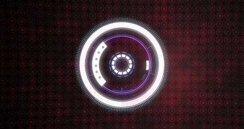 Futuristic Circular Interface with Rotating Elements - Download Free Stock Images Pikwizard.com