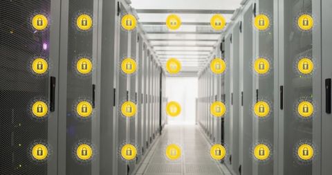 Digital security in a high-tech server room