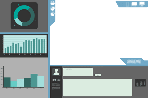 transparent digital dashboard interface with analytics and metrics - Download Free Stock Videos Pikwizard.com