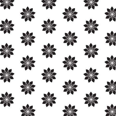 Black Floral Vector Pattern on Transparent Background - Download Free Stock Videos Pikwizard.com