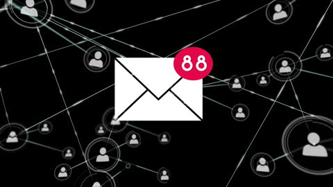 Email Communication and Network Connections Icon