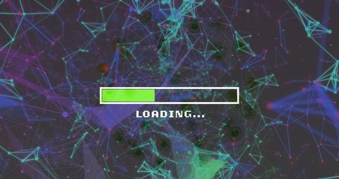 Loading Concept Amidst Digital Connection Networks - Download Free Stock Images Pikwizard.com
