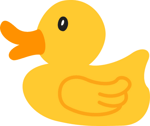 vibrant rubber duck illustration on transparent background - Download Free Stock Videos Pikwizard.com