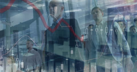 Business Professionals Analyzing Data in a Digital Environment