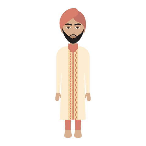 transparent asian male character in traditional indian attire - Download Free Stock Videos Pikwizard.com