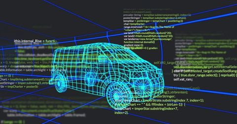 3d van simulation in cyber grid with streaming code