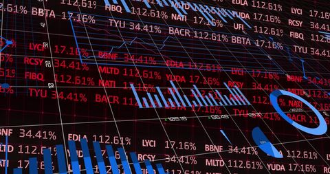 Abstract Stock Market Data with Financial Graphs and Charts - Download Free Stock Images Pikwizard.com