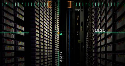 futuristic data analytics in high-tech server room - Download Free Stock Images Pikwizard.com