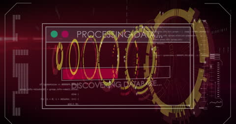 Futuristic Data Processing Animation