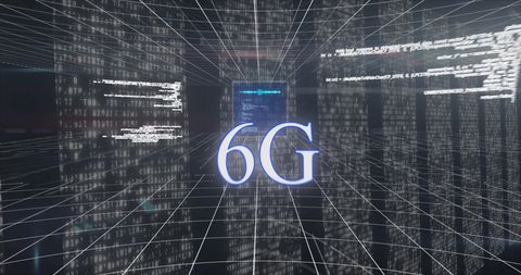 Futuristic 6G Network Data Processing Concept - Download Free Stock Images Pikwizard.com