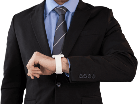 transparent businessman using smartwatch - Download Free Stock Videos Pikwizard.com
