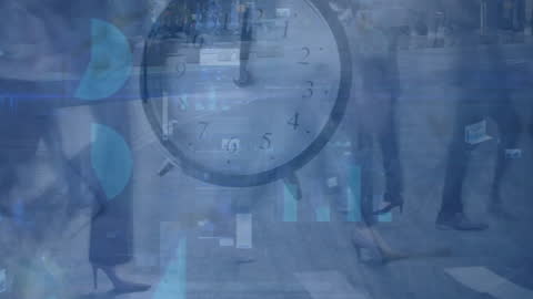 Fast-paced Urban Life and Data Integration Concept