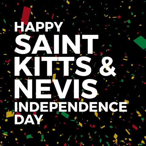 Saint Kitts and Nevis Independence Day Graphic Design Celebration - Download Free Stock Templates Pikwizard.com