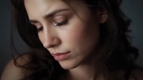 Hispanic Woman Deep in Thought with Gentle Expressions