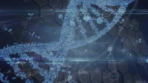 Digital DNA Strand with Network Connections and Data Analysis