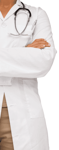 transparent doctor in white coat with stethoscope - Download Free Stock Videos Pikwizard.com
