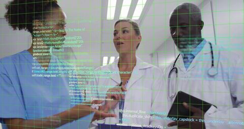 Diverse Medical Team Discussing with Digital Data Overlay - Download Free Stock Images Pikwizard.com