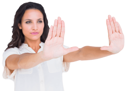 Transparent Woman Holding Hands Up Inviting or Protecting - Download Free Stock Videos Pikwizard.com