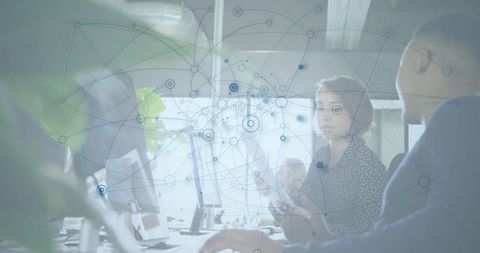 Team Collaboration Enhanced with Digital Network Overlay