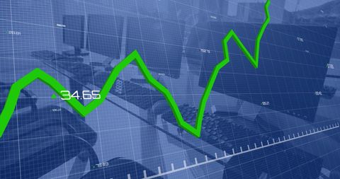 Dynamic Data Trends and Growth in Business Analysis - Download Free Stock Images Pikwizard.com
