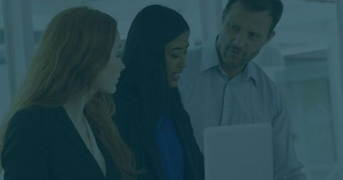 Team Collaborating on Innovative Project in Modern Office