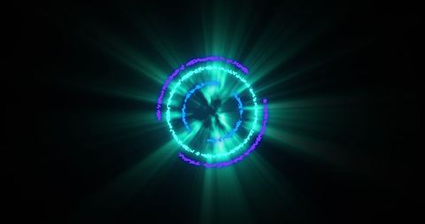 Abstract Glowing Vibrant Circles on Dark Background - Download Free Stock Images Pikwizard.com