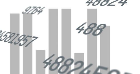 Financial Data Visualization with Digital Numbers and Bar Graphs - Download Free Stock Images Pikwizard.com