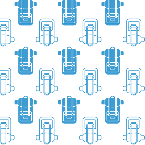 Blue Luggage Silhouette Pattern on Transparent Background - Download Free Stock Videos Pikwizard.com