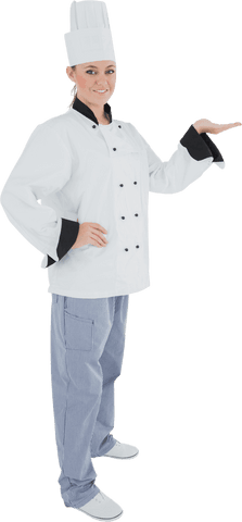 transparent background smiling female chef presenting gesture - Download Free Stock Videos Pikwizard.com