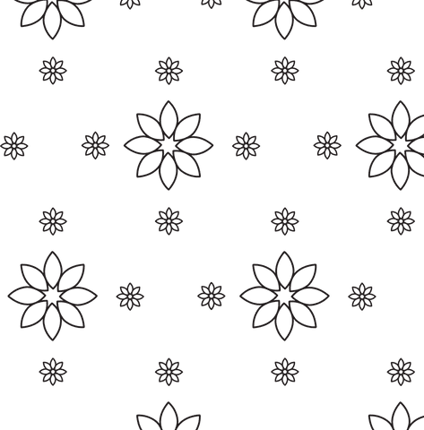 Floral Black Pattern on Transparent Background for Versatile Designs - Download Free Stock Videos Pikwizard.com