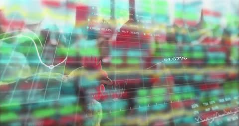 Abstract Symbolism of Finance with Futuristic Rooster