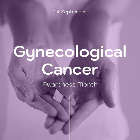 Gynecological Cancer Awareness Month Ribbon Support