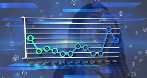 Digital Data Analytics with Futuristic Interface Overlay