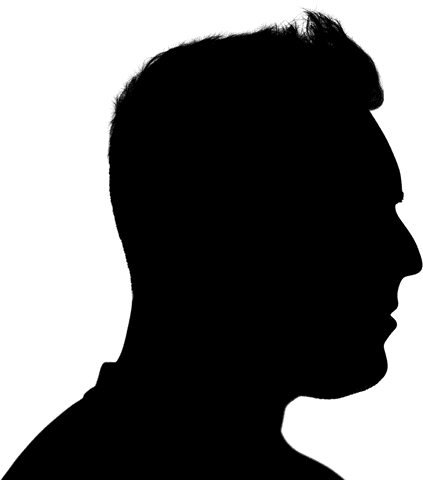 Powerful athletic man standing in transparent background