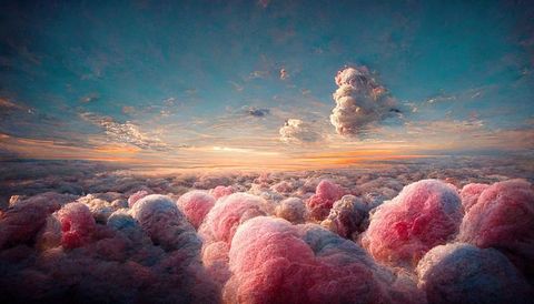 Dreamy Sunset with Cotton Candy Clouds and Vibrant Sky - Download Free Stock Images Pikwizard.com