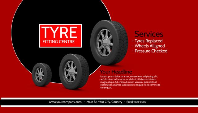 Professional Tyre Fitting Centre For Expert Tyre Replacement and Wheel Alignment - Download Free Stock Templates Pikwizard.com