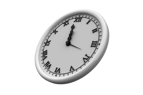 classic wall clock with roman numerals transparent background - Download Free Stock Videos Pikwizard.com