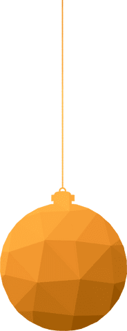 orange christmas ornament on transparent background - Download Free Stock Videos Pikwizard.com