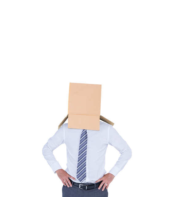 Businessman with a Box on Head: Transparent Background - Download Free Stock Videos Pikwizard.com