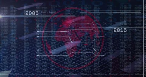Global Financial Data Analytics with Digital Interface - Download Free Stock Images Pikwizard.com
