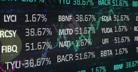Digital Financial Data Display and Stock Market Analysis - Download Free Stock Images Pikwizard.com