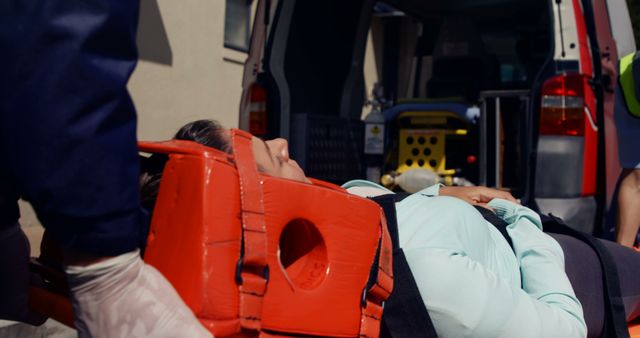 Emergency Medical Response Team Assisting Injured Person on Stretcher - Download Free Stock Images Pikwizard.com