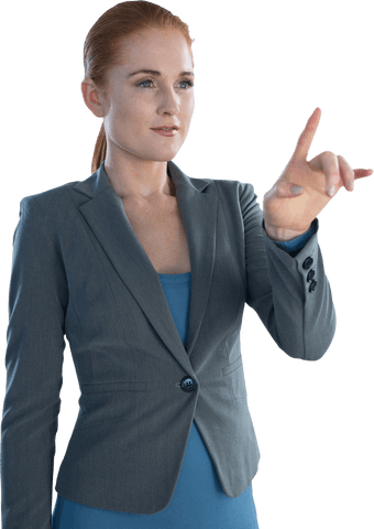 transparent businesswoman using imaginary digital interface - Download Free Stock Videos Pikwizard.com