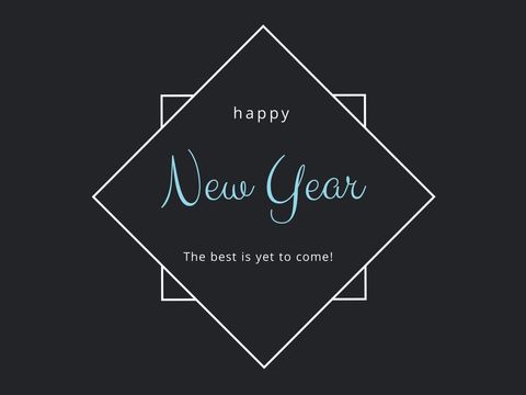 elegant new year greeting card with optimistic message - Download Free Stock Templates Pikwizard.com