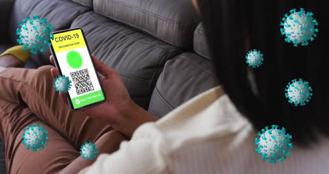 Using Digital COVID Passport on Smartphone at Home